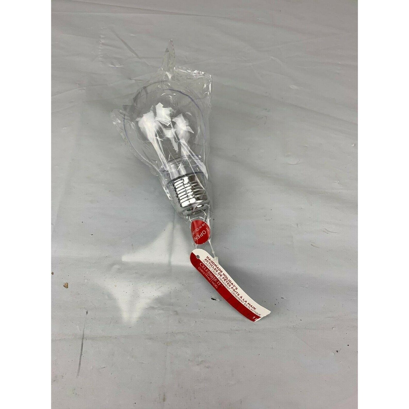 Clear Plastic Light Bulb Candy Container NWT Etsy