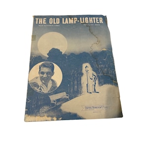 AS IS Vintage The old lamp lighter sheet music
