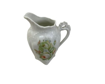 Vintage floral design creamer pitcher