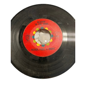 Vintage 7” vinyl record 45 RPM Flora peter paul and mary