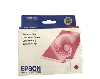 Vintage AS IS Epson T054720 red cartridge NIP