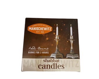 Manischewitz 12 count Shabbat Candles NIB