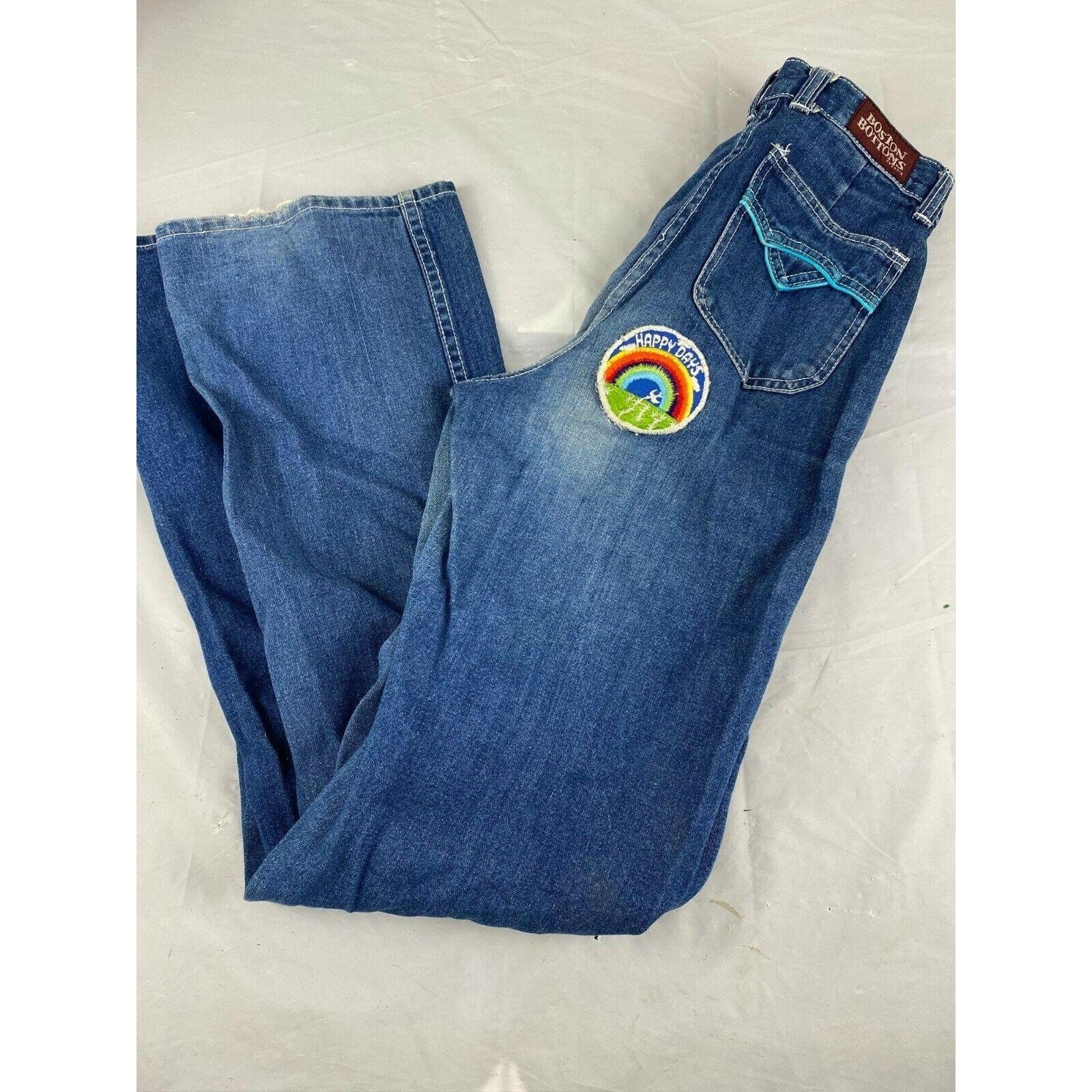 mover dannelse latin AS IS Vintage Distressed Boston Bottoms Sz 9 Jeans Patch - Etsy