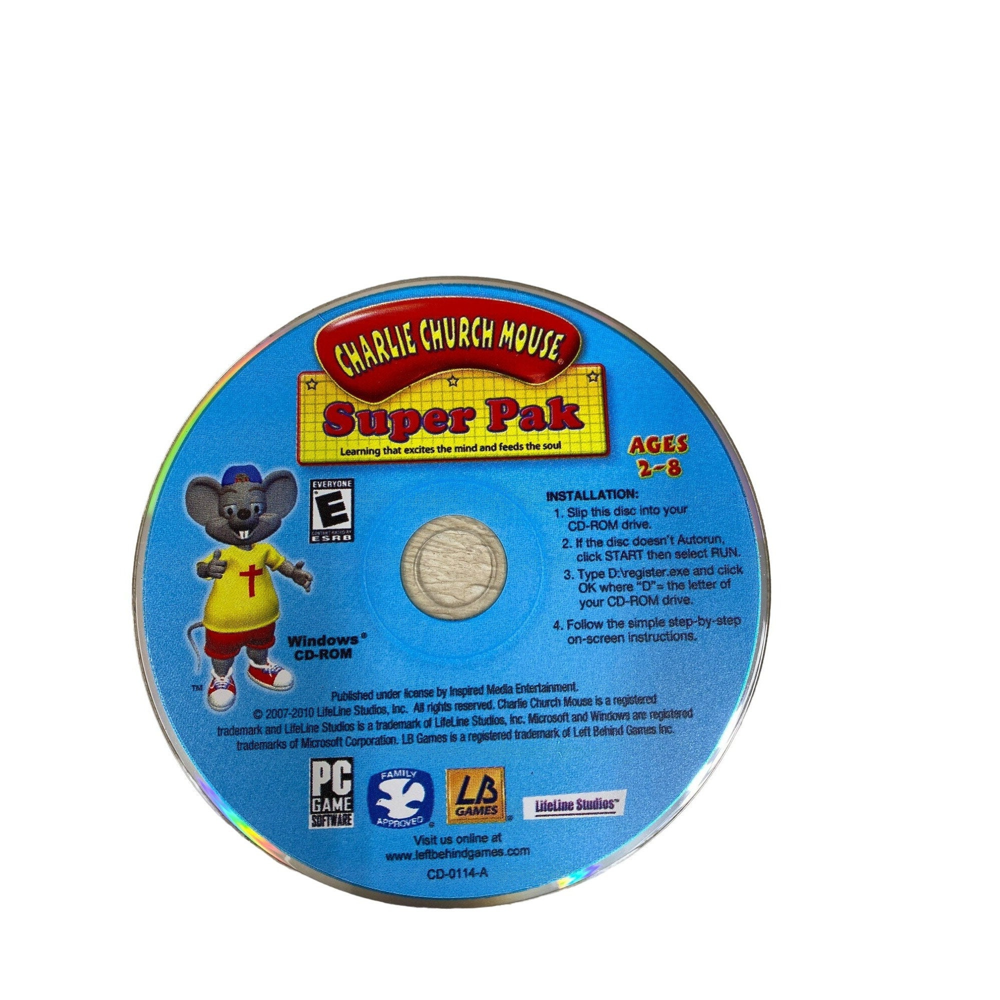 Vintage Charlie Church Mouse Super Pak Pc Game Preschool Kinder