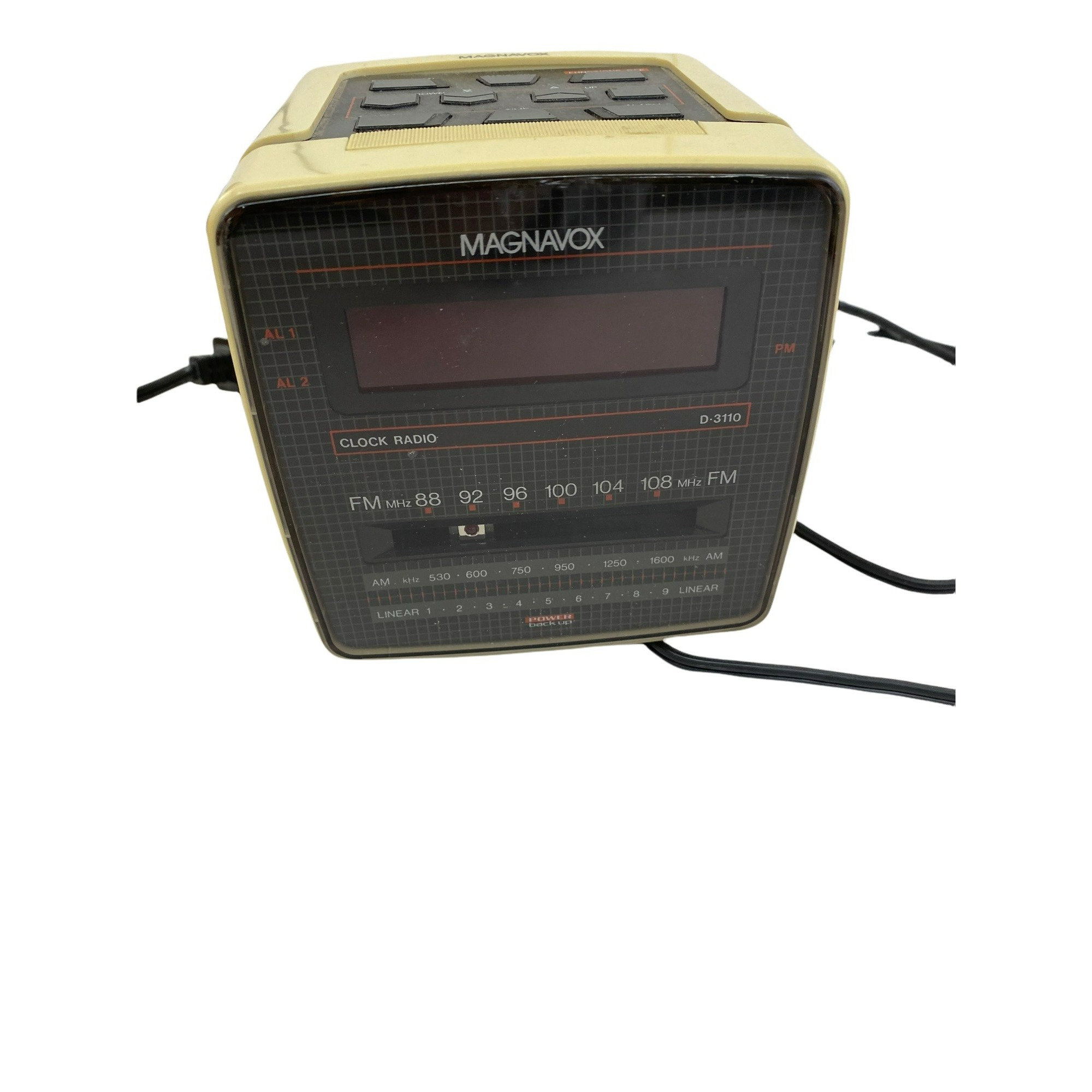 D-3③[希少·レトロ·美品] キューブ デジタル ラジオアラーム CC-110 Vintage Magnavox Cube Square Alarm Clock Radio - Etsy
