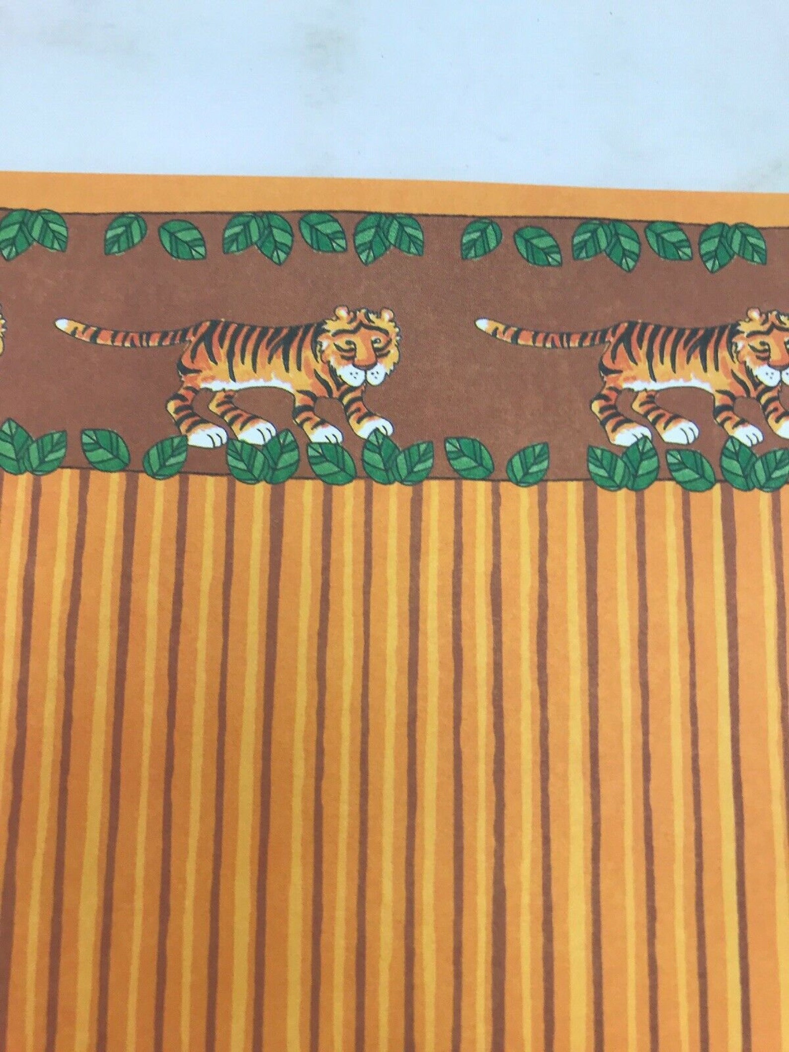 Tiger Themed Paper With Stripes 12 X 12 scrapbook paper acid Etsy