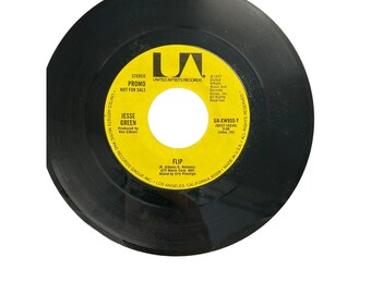 Disco de vinilo vintage de 7" 45 RPM Jesse Green Flip