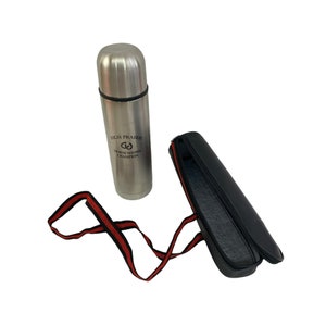 Silver thermos in traveling case High Prairie Horse Show Champion