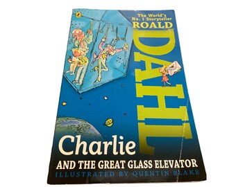 Charlie and the great glass elevator Roald Dahl paperback book
