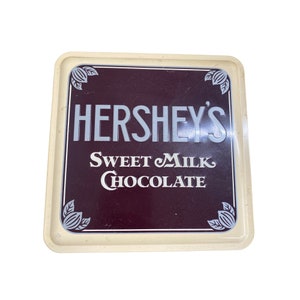 Vintage Hershey chocolate tin rectangle collectible