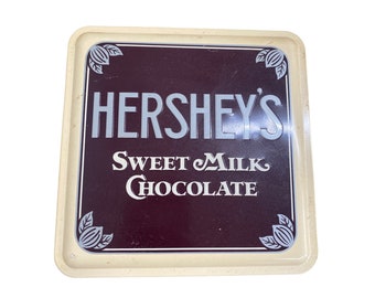 Vintage Hershey chocolate tin rectangle collectible