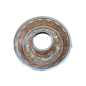 Vintage Copper round jello mold bundt wall hanging
