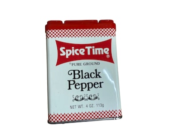 Vintage Spice Time Black Pepper collectible photo prop