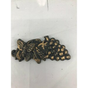 MCM Grape and butterfly resin accent embellishment craft woodworking