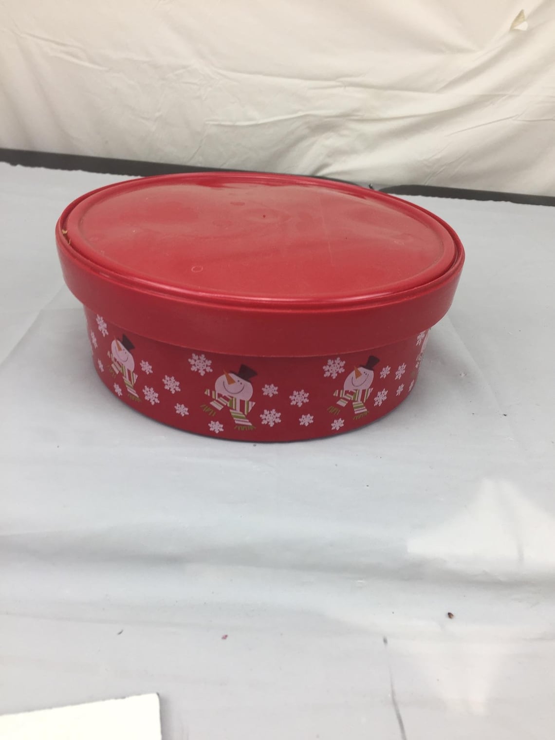 Christmas themed plastic cookie gift container Etsy