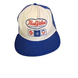 Vintage True Value trucker Cap Hat snapback publicidad coleccionable