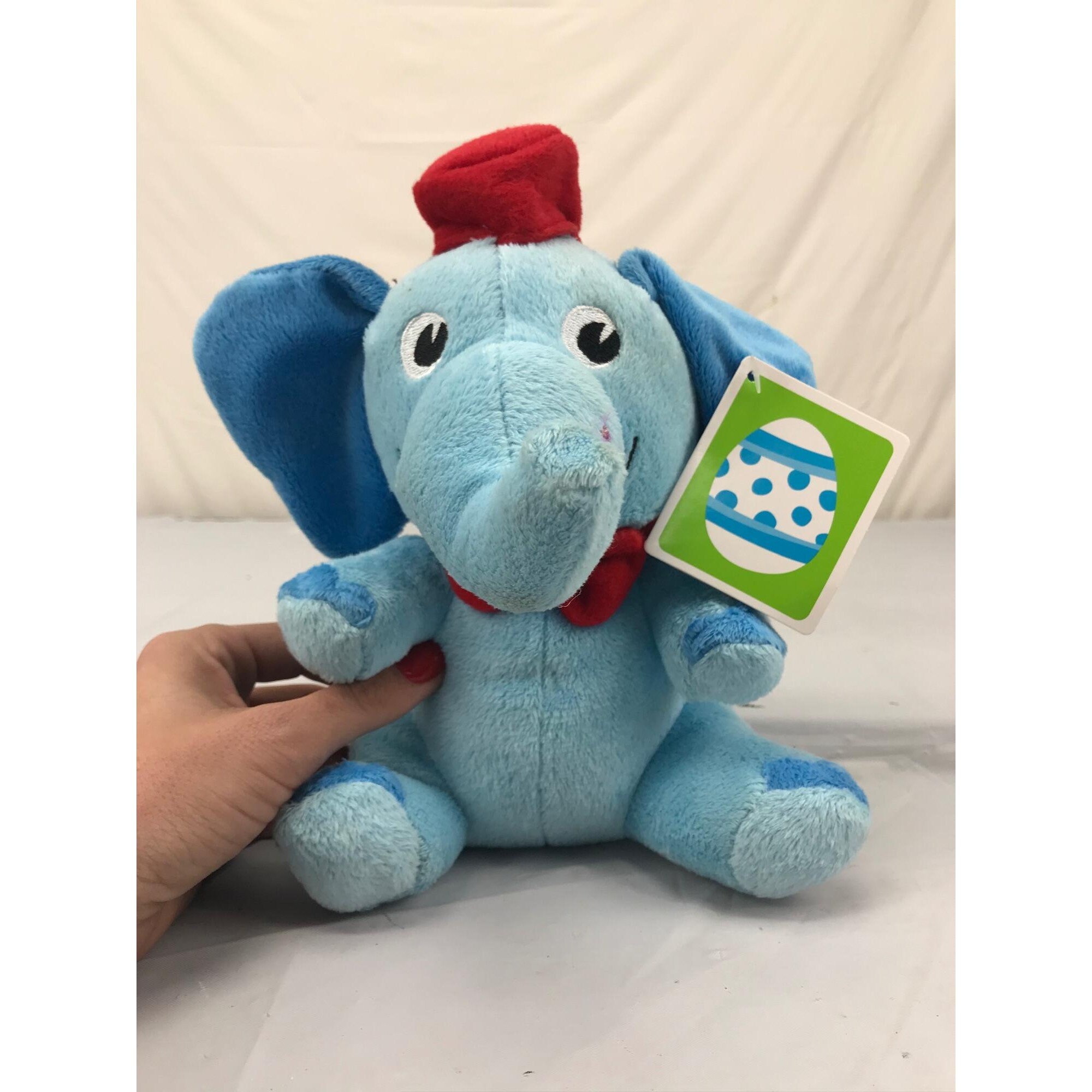 plush blue elephant