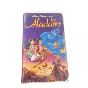 Vintage Disney Aladdin VHS movie hard case