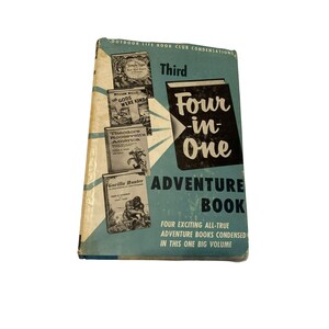 Vintage 1956 4 stories in one adventure hardcover book