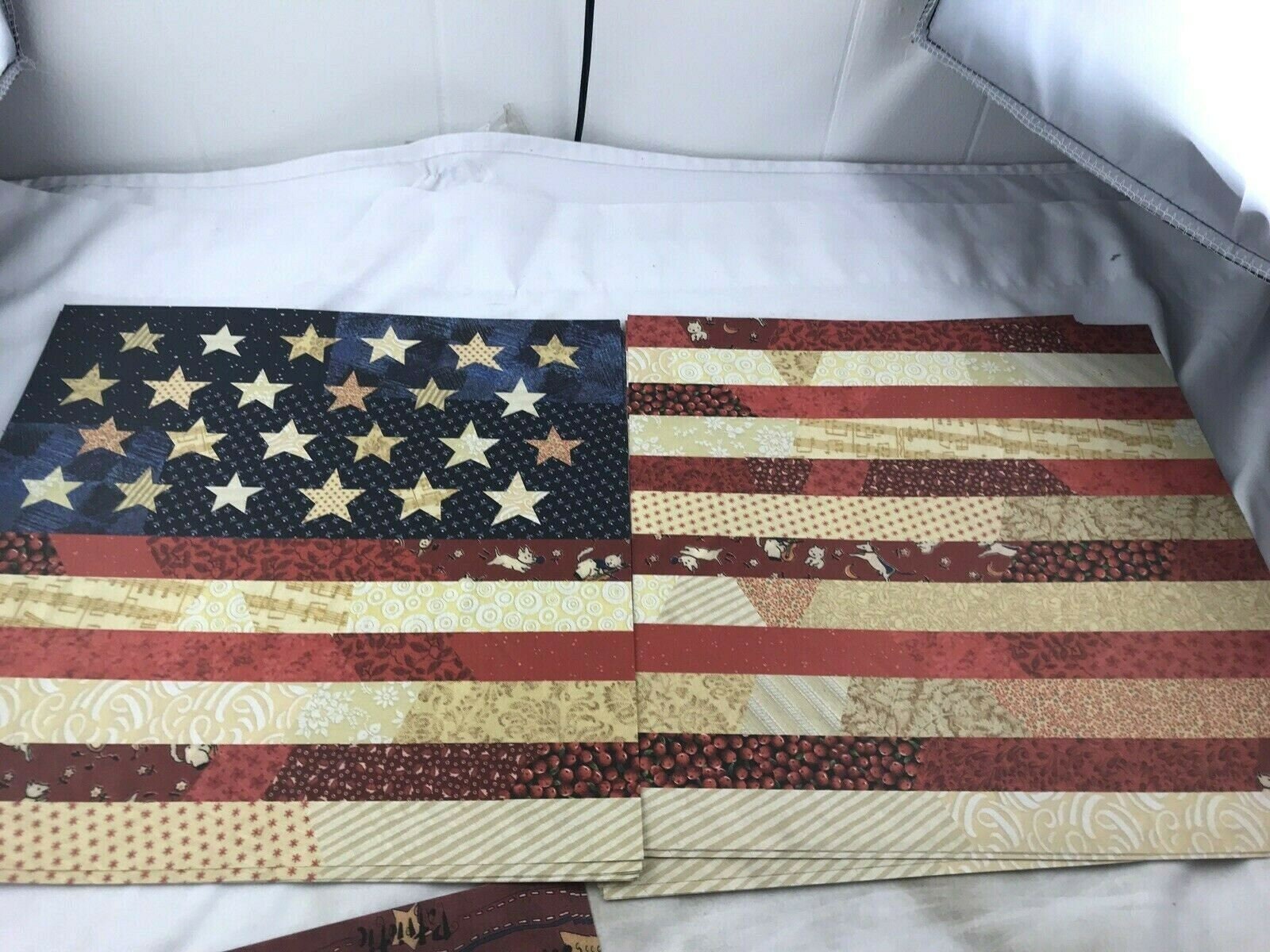 Conjunto de 2 bandera americana de coordinación 12 x 12 | Etsy