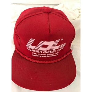Vintage Advertising LDL snapback hat cap red