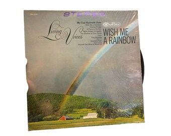 Vintage vinyl record wish me a rainbow living voices