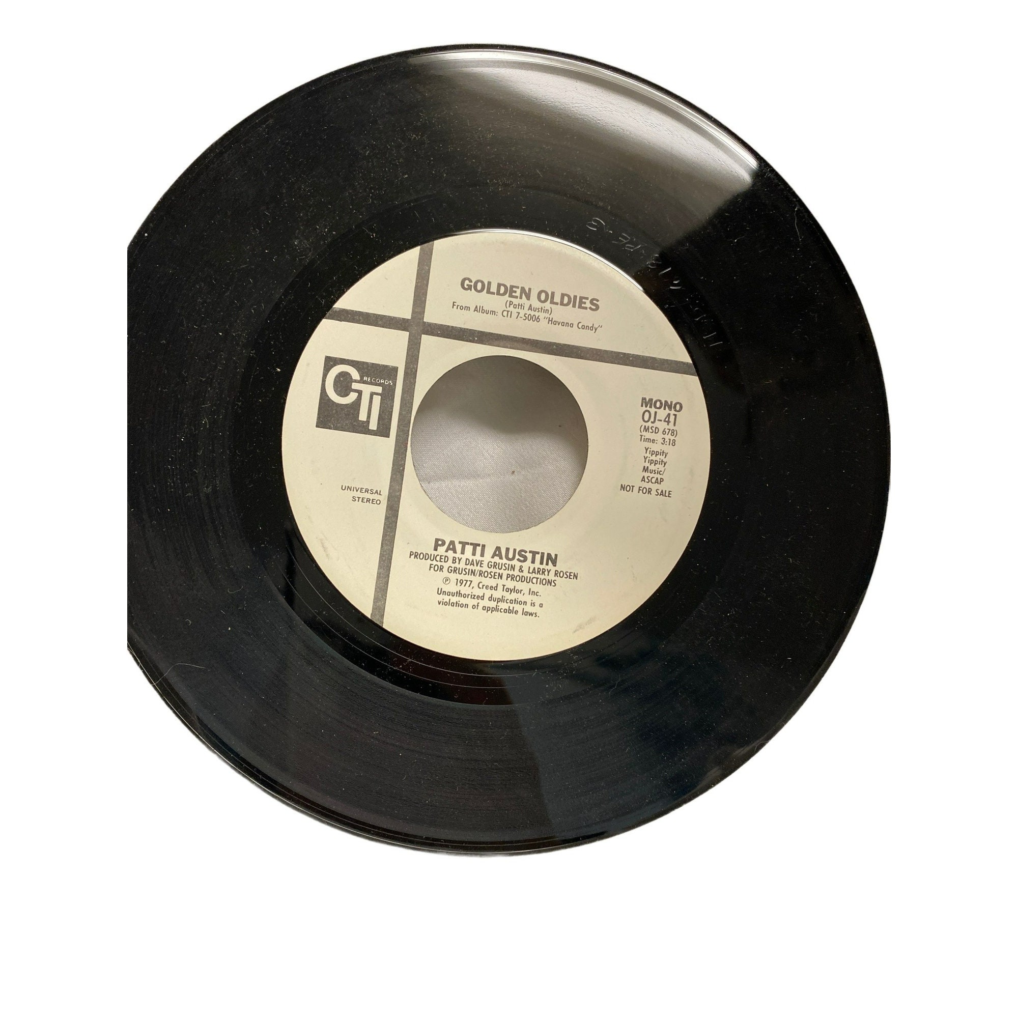 ヴィンテージ 7 インチ 45 RPM ビニールレコード パティ オースティン 