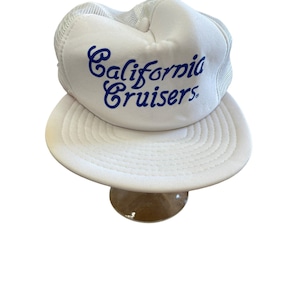 AS IS Vintage trucker hat cap California Cruisers white blue