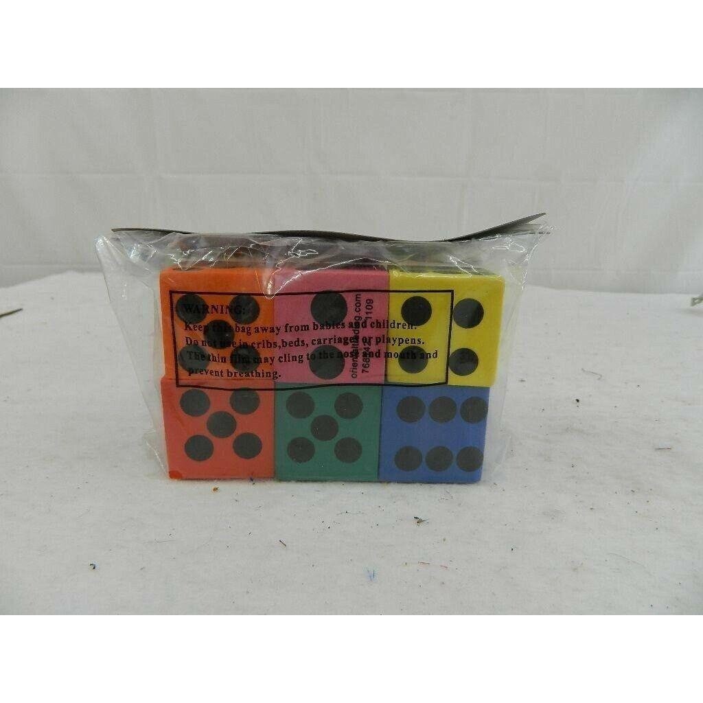 Set of 2 12 large foam dice educational game craft NIP Etsy
