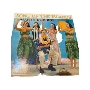 Vintage song of the island Marty Robbins vinyl record