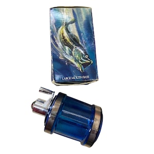 AS IS EMPTY Vintage Avon the angler wild country after shave fishing reel bottle