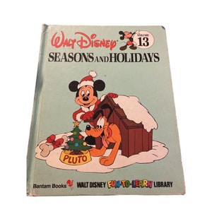 Vintage Walt Disney fun to learn holidays seasons hardcover book  13