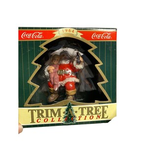 Coca Cola Trim a tree collection Santa Christmas ornament resin NIB