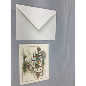 Vintage Silent Night Holy Night Greeting Card