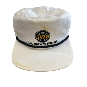 AS IS Vintage trucker hat cap JW brewer tire company