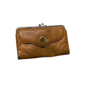 AS IS Vintage leather pocket book clasp closures