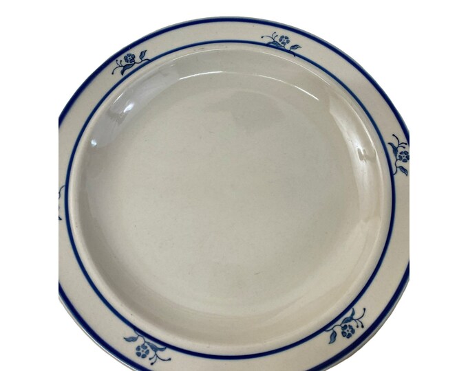 Vintage Brick Oven Stoneware Scandia Blue Salad Plates 7 Etsy