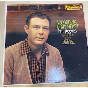 Vintage According to my Heart Jim Reeves vinyl record