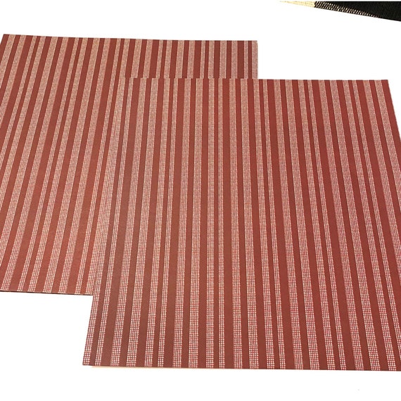 Red striped 12 x 12 scrapbook paper