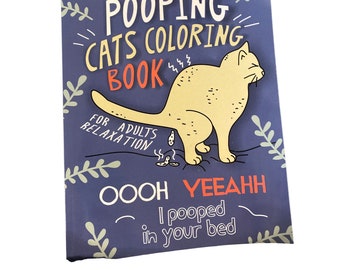 Popping Cats Coloring book Adult coloring