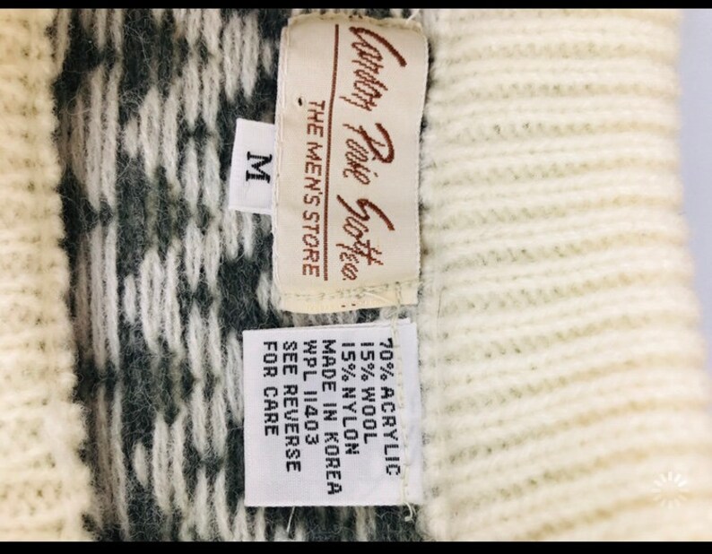 The Men\u2019s Store sz M Sweater white gray black