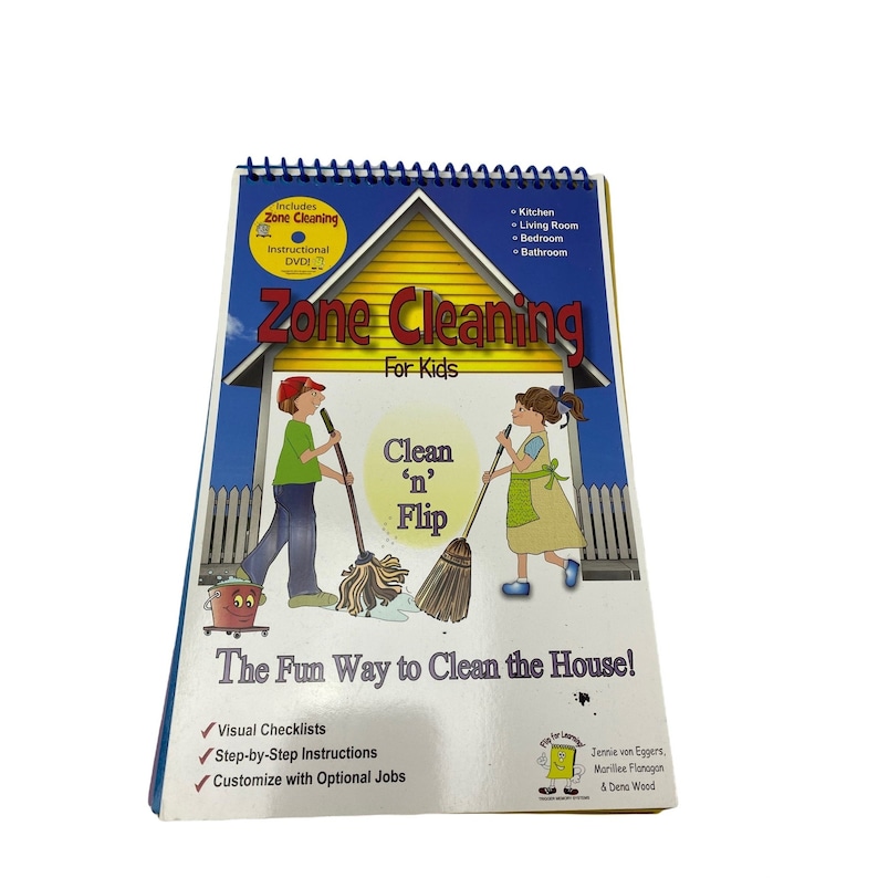 Zone cleaning write on wipe off chart for kids image 1
