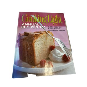 AS IS Cooking Light Recetas anuales 2001 Libro de recetas de tapa dura