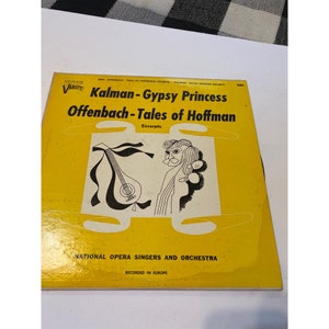 Vintage Vinyl Record Kalman-Gypsy Princess Offenbach- tales of Hoffman