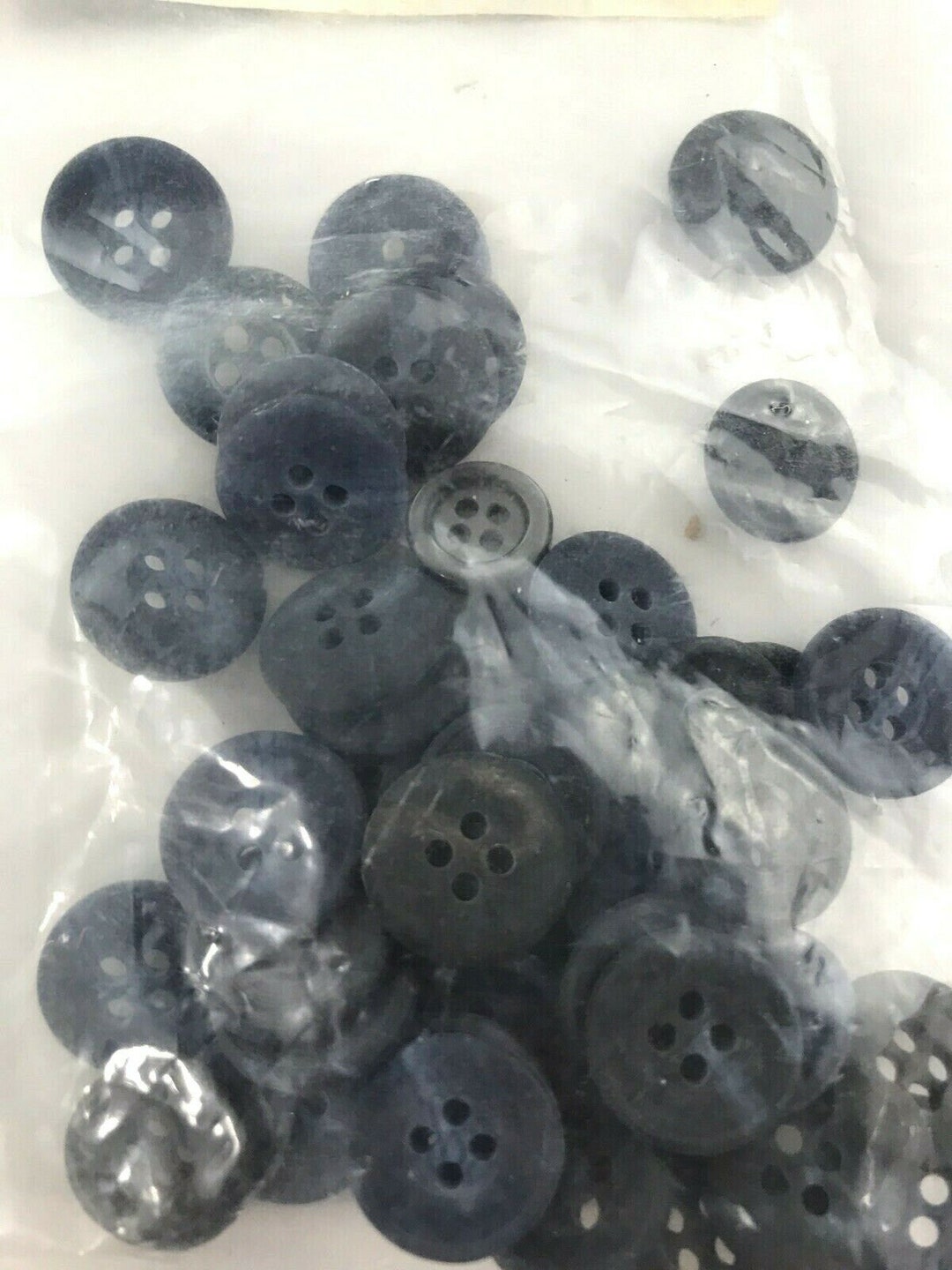 Coser artesanalmente botones azules surtidos - Etsy España