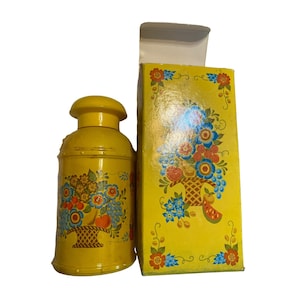 Vintage Avon MCM Roses Roses handy body cream lotion yellow floral