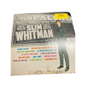 Disco in vinile vintage Slim Whitman London Pallard