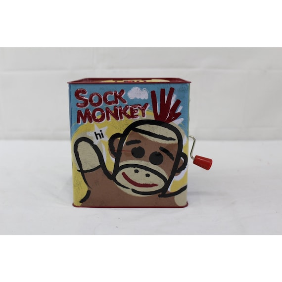AS IS Sock Monkey Jack in the Box Target Brand - Etsy Finland AS IS Sock Monkey Jack in the Box Target Brand - Etsy Finland