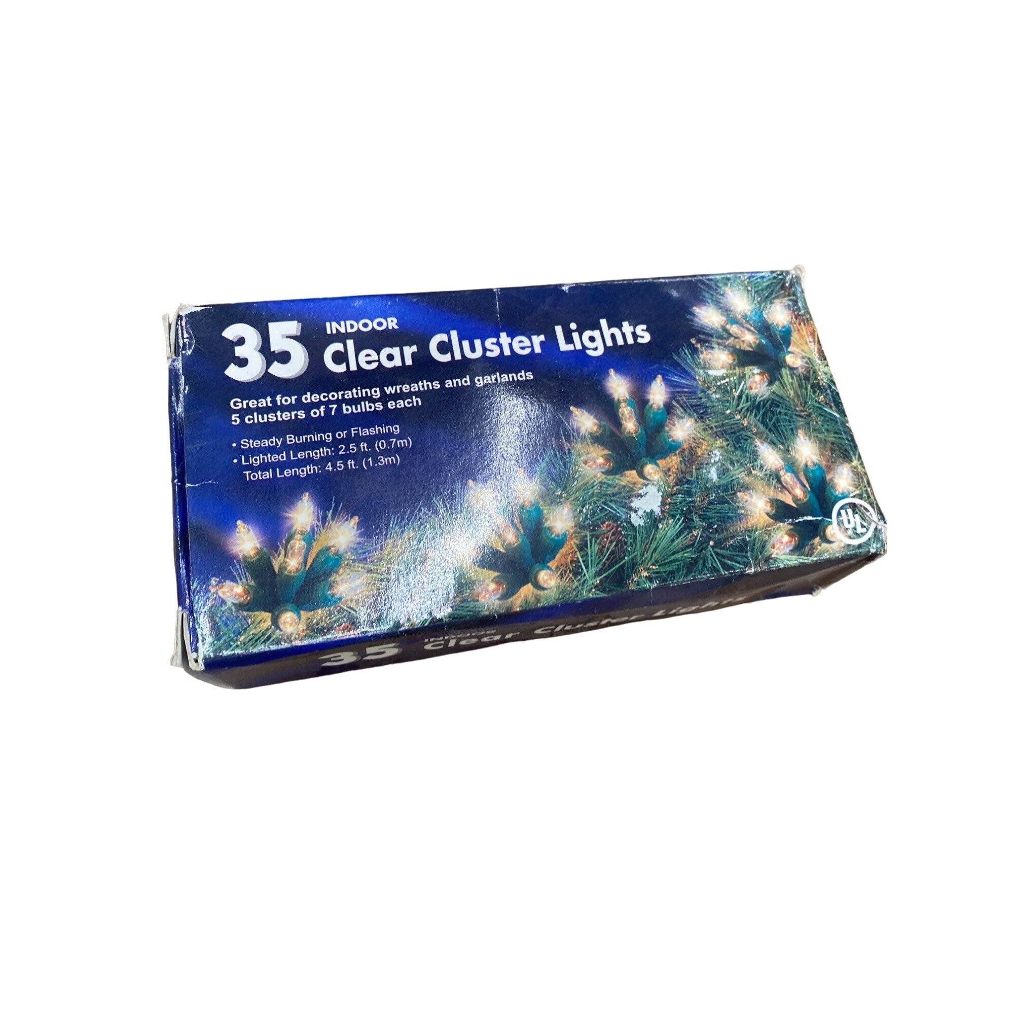 35 clear mini lights green wire outlet