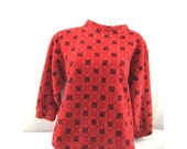 AS IS Cyndy Love Aspen sx 8 cropped fleece athleisure top